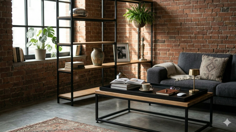 Stolik kawowy loft – jak go ustawić i wykorzystać, żeby nie był tylko ozdobą?